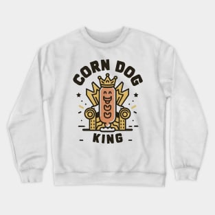 Corn dog king retro style design Crewneck Sweatshirt